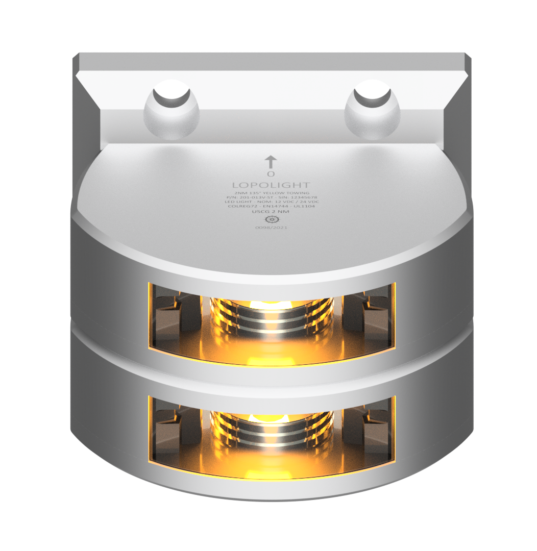 2nm 135° Yellow, Towing, Double, silver anodized 2nm 135° Yellow, Towing, Double, silver anodized